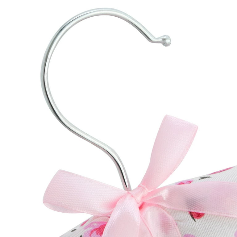 Rose Textiles Hearts Baby Hangers 10 Pack - Pink