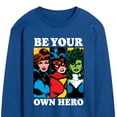 thumbnail image 3 of Marvel - Be Your Own Hero - Men's Long Sleeve Graphic T-Shirt, 3 of 5