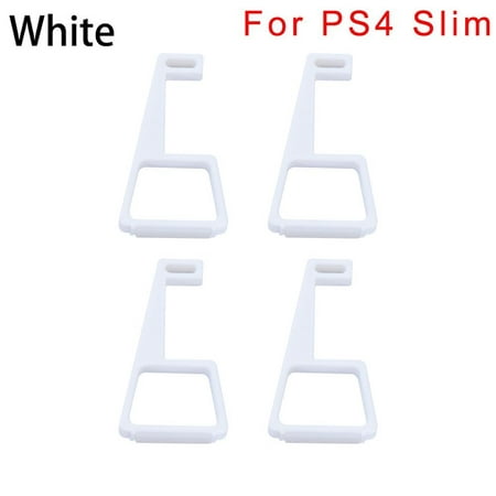 4PCS Accessories Heighten Support Feet Base Bracket Cooling Legs Stand Console Holder WHITE 2 SETS FOR PS4 SLIM