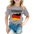 thumbnail image 2 of Otqutp Toddler Short Tops German Kids T Shirt Soccer Girls T Shirt Summer Casual Top Fashion Printed Shirt Sports Casual T Shirt, 2 of 4