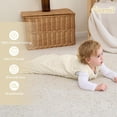 thumbnail image 6 of Baby Sleep Sack 0-24 Months, 1.5 TOG Cotton Baby Wearable Blanket With Soft Plush Dots, Newborn and Infant Warm Sleeping Sack with 2-Way Zipper, 6 of 9