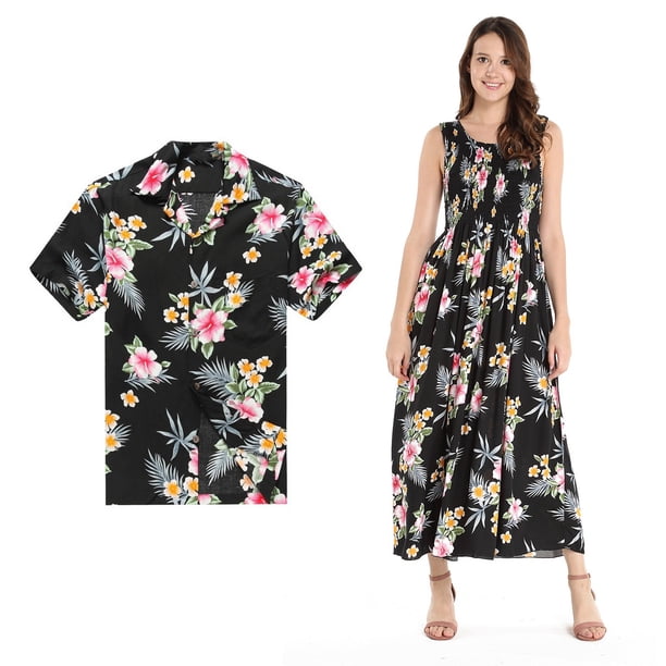 Hawaii Hangover Couple Matching Hawaiian Luau Aloha Shirt Maxi Tank