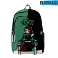 thumbnail image 4 of Cross-border New Anime Demon Slayer Color Print Travel Outing Student Classroom School Bag Shoulder Travel Backpack, 4 of 5