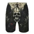 thumbnail image 3 of Balery Vintage Winged Rose Skull Traje de Baño Estilo Hawaiano para Hombre, Shorts de Secado Rápido con Bolsillos-XX-Large, 3 of 6
