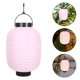 thumbnail image 2 of Farol japonés rosa de 22 cm, plegable, de papel, con pantalla de lámpara, decorativo tradicional chino para restaurante de sushi, decoración de interiores y exteriores, para jardín y hogar, 2 of 7