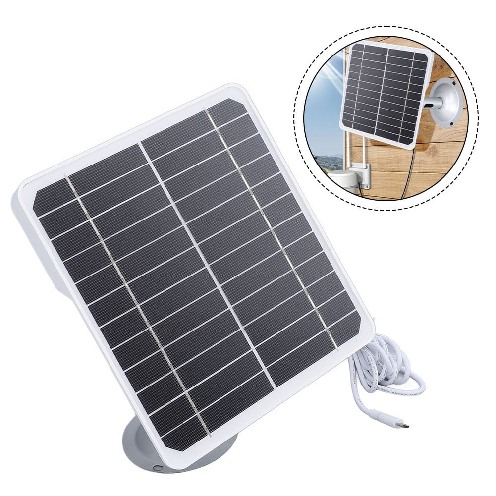 5V 20W Solar Panel Outdoor Rechargeable Camera USB Charger Adjustable Bracket