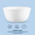 thumbnail image 6 of Corelle Crack Resistant Tableware Bowls, Glass White, 28 oz, 6 of 7