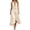 C1-Beige693, variant on Tie Waist Midi Dress For Women Halter Deep V Neck Asymmetric Hem Wedding Guest Long Dress