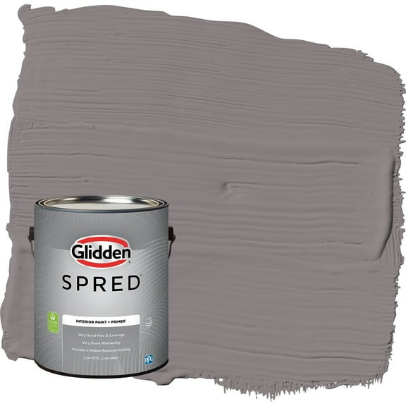 Glidden Spred Pewter Mug / Gray Flat Interior Paint with Primer, 1 Gallon