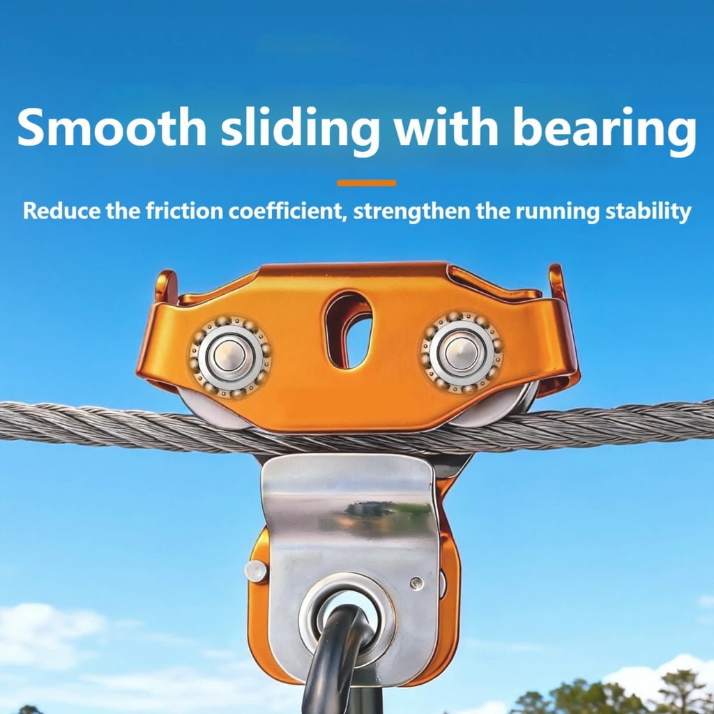 CEORPER Compacts Mountaineering Bearing Pulley With Side Plates Corrosions Resistant
