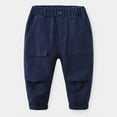 thumbnail image 2 of Generic Toddler Boys Spring and Autumn Models Casual Fashion Solid Color Pants with Pockets Adjustable Fit for Casual and Holiday, 2 of 4