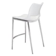 thumbnail image 5 of Ace Counter Stool (Set of 2) White & Silver, 5 of 6