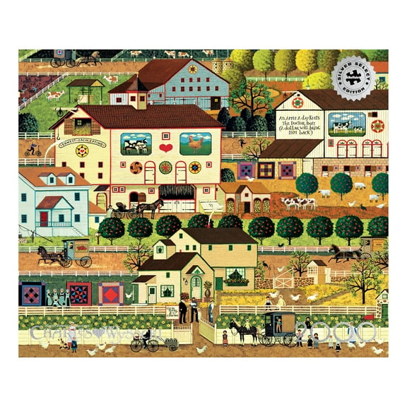 Buffalo Games Amish Country 2000-Piece 38.5 x 26.5-Inch Interlocking Jigsaw Puzzle for Adults Ages 14 