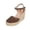 Coffee, variant on Womens Platform Sandals Woven Lace Up Boho Slip On Shoes For Women Summer Casual Footwear Hot Pink US:5.5