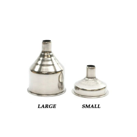 Crystal Wine Funnel - Denizli Small Steel Flask Funnel, For Easy Pouring, Stainless Steel