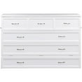 thumbnail image 6 of Atlin Designs Queen Traditional Wood Murphy Bed Chest Bed with Mattress in White, 6 of 16