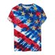 thumbnail image 1 of Tops para hombre, blusas y camisas de cuello redondo y manga corta para hombre Top estampado de manga corta para el Día de la Independencia para hombre Top/camisa de cuello redondo y manga corta para, 1 of 5