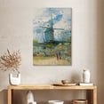 thumbnail image 2 of Elephant Stock Le Moulin De La Galette 1886 Ii Wall Art - Vertical Canvas Wall Art - Living Room Wall Decor - Architecture Canvas - Blue And Green Decor By Vincent Van Gogh - 24" x 36", 2 of 5