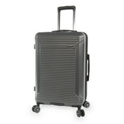 Open Box Brookstone Neuer 25" Hardside Medium Checked Spinner Luggage - Charcoal