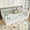 Light White + Pine + Plywood + Full, variant on Luckynote Queen Size Floor Bed with High Fence, Solid Wood Montessori Bed with Door, low-profile and No Box Spring Needed Design, White.(Patent Protection)
