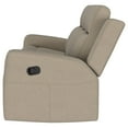 thumbnail image 5 of Brentwood Upholstered Motion Reclining Sofa Taupe, 5 of 11