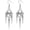 Silver3, variant on 925 Silver Gothic Spike Dangle Drop Earrings, Punk Rock Flame Party Costume Accessories, Barbed Thorn Outfits Dangling Jewelry Gifts for Women