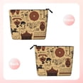 thumbnail image 2 of Makeup Bag Small Cosmetic Bags for Women Travel Toiletry Bag Zipper Pouch Purse Organizer Pouches, Ancient Greece Vintage Acropolis, 2 of 7