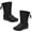 Black, variant on Dytern Fall,1 Pair of Women Mid-tube Boots Tassel Snow Boots Stylish Thick-soled Shoes