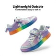 thumbnail image 5 of BURUDANI Girls Sneakers Rainbow Casual Walking Shoes for Kids & Toddlers for School & Everyday Wear, 5 of 6