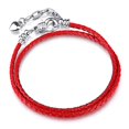 thumbnail image 1 of Boosbiy, pulsera con abalorio de cadena de serpiente y búho chapada en plata para mujer, pulseras de marca de moda, fabricación de regalos de joyería DIY Tan Jianjun unisex, 1 of 2