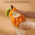 thumbnail image 3 of Mdesiwst Persimmon Hand Towel Chenille Hand Towel Cute Persimmon Fruit Design Super Absorbent Soft Texture Hanging Loop Quick Drying Ideal for Bathroom Kitchen, 3 of 7