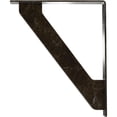 thumbnail image 4 of Ekena Millwork 2"W x 12"D x 15"H Traditional Wrought Iron Bracket, (Triple center brace), Antiqued Warm Silver, 4 of 8