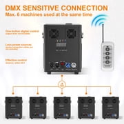 JAJALUYA 2Pack Cold Spark Machine DMX Firework Machine 3-16ft Adjustable for Wedding Stage Party DJ Disco, Black