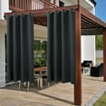 thumbnail image 2 of PiccoCasa Black Waterproof Blackout Curtains, 52” x 84” (2 Panels), 2 of 7