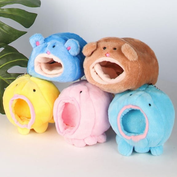 OUNONA Plush Comfortable Pet Bed Nest for Hamsters and Small Animals, Portable Hanging Cozy House