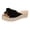 Black, variant on Platform Espadrilles for Women Cute Bowtie Low Wedge Sandals Open Toe Summer Dressy Slides Beach Vacation Slip on Casual Shoes Silver Size 9