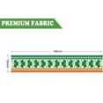 thumbnail image 4 of St. Patricks Day Table Runner Shamrock Green and Orange Stripe Table Decorations Holiday Spring Kitchen Dining Home Party Supply 13x108 Inch, 4 of 5