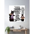 thumbnail image 2 of Yuck Gross Nasty Food You Eat This Crap? Your Breath Must Stink Poster Wall Art, Modern Wall Decor For Living Room Bedroom, 24x24 UNFRAMED, 2 of 3