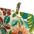 thumbnail image 5 of Jordan Manufacturing 74" x 22" Lensing Jungle Multicolor Floral Rectangular Outdoor Chaise Lounge Cushion with Ties and Hanger Loop, 5 of 12