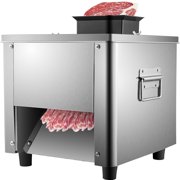 VEVOR Meat Cutting Machine Commercial 2.5 mm Cut Thickness Cutter Meat Machine 331lbs/h Commercial Electric Meat Slicing 850W Meat Cutter Machine Stainless Steel Electric Meat Cutter with Crank Handle