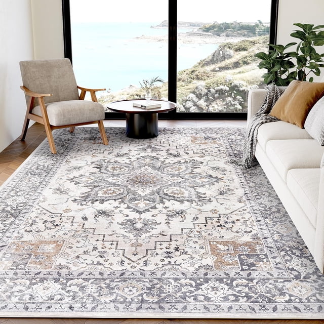 Alfombra AMADA HOMEFURNISHING, vintage, 5 x 7 pies, lavable