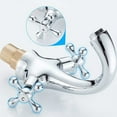 thumbnail image 3 of M11052 Lucca, Retro Sink Faucet, Vintage Bathroom Mixer, Chrome Plated, Silver & M20502 Bathroom Dump, Pop Up Sink Plug, Chrome Plated, Silver, 3 of 5