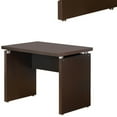 thumbnail image 3 of Benjara 39.25" Transitional Wood Desk Return with Wide Top in Espresso Brown, 3 of 5