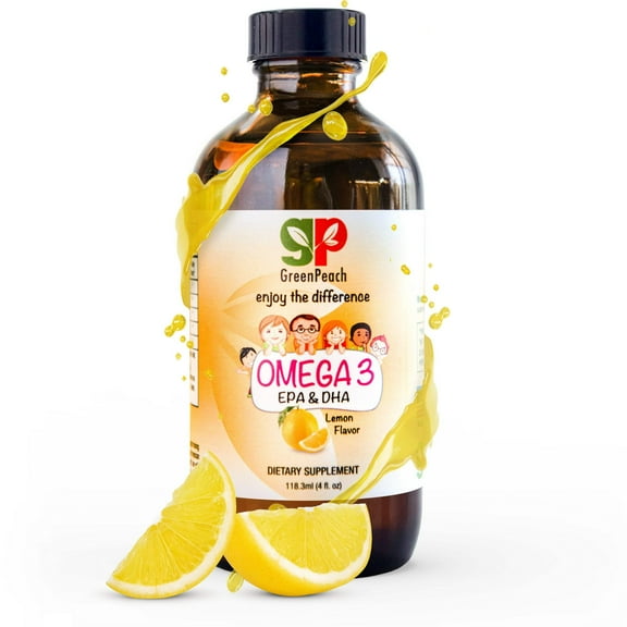 Omega 3 for Kids, GreenPeach Natural Fish Oil Dietary Supplement for Kids and Adults