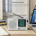 thumbnail image 6 of Campus Radio Receiver with Superior Sound Quality and Durable PVC Panel - Portable AM/FM/SW Radio, 6 of 10