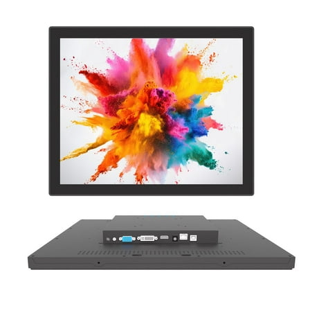 LMENGER 19IN Open Frame Touch Monitor, PCAP 10-Point Touch Industrial Touchscreen Monitor, with HDMI/VGA/DVI Interface, Active Matrix TFT LCD,LED Backlight, with VESA Mount