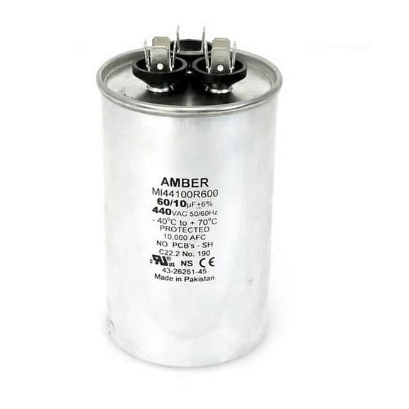 43-101662-45 - OEM Rheem Upgraded Replacement Dual Capacitor 60 10 uf MFD 440 Volt
