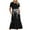 Black, variant on LOVZFMLL Women's-neck Knitted Sweater With Lace And Fashionable Temperament Sweater Dress Black L