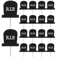 thumbnail image 4 of 20pcs Halloween Ghost Cemetery RIP Palillo de dientes Decoración de la torta Toppers de la torta para la fiesta, 4 of 6