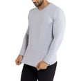 thumbnail image 4 of X RAY JEANS Mens Long Sleeve V-Neck T-Shirt, Cloud Grey, L, 4 of 9